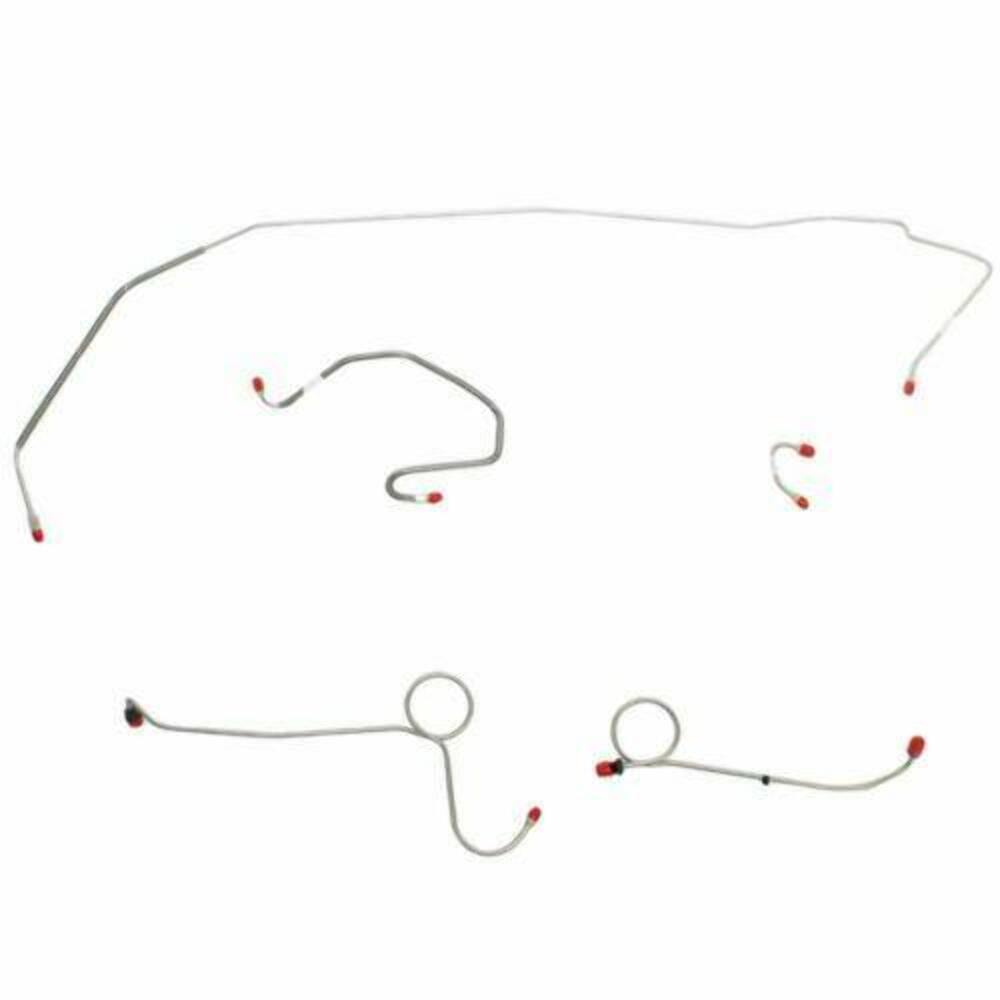1971 Dodge Coronet Front Brake Line Kit Power Disc Brakes Steel - RKT7104OM