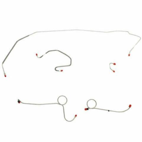 1971 Dodge Coronet Front Brake Line Kit Power Disc Brakes Stainless - RKT7104SS