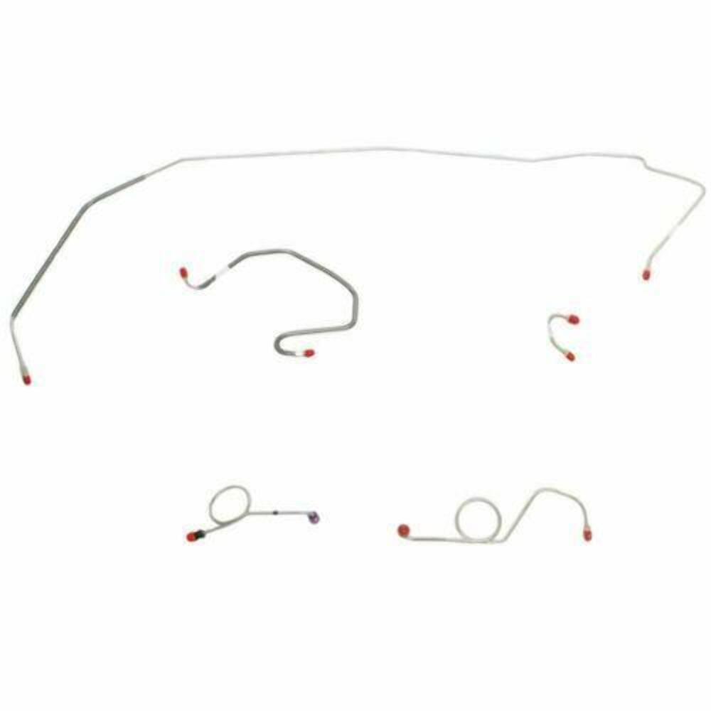 1971 Dodge Coronet Front Brake Line Kit Standard Disc Brakes Stainless RKT7105SS - Front Lines Car Part People