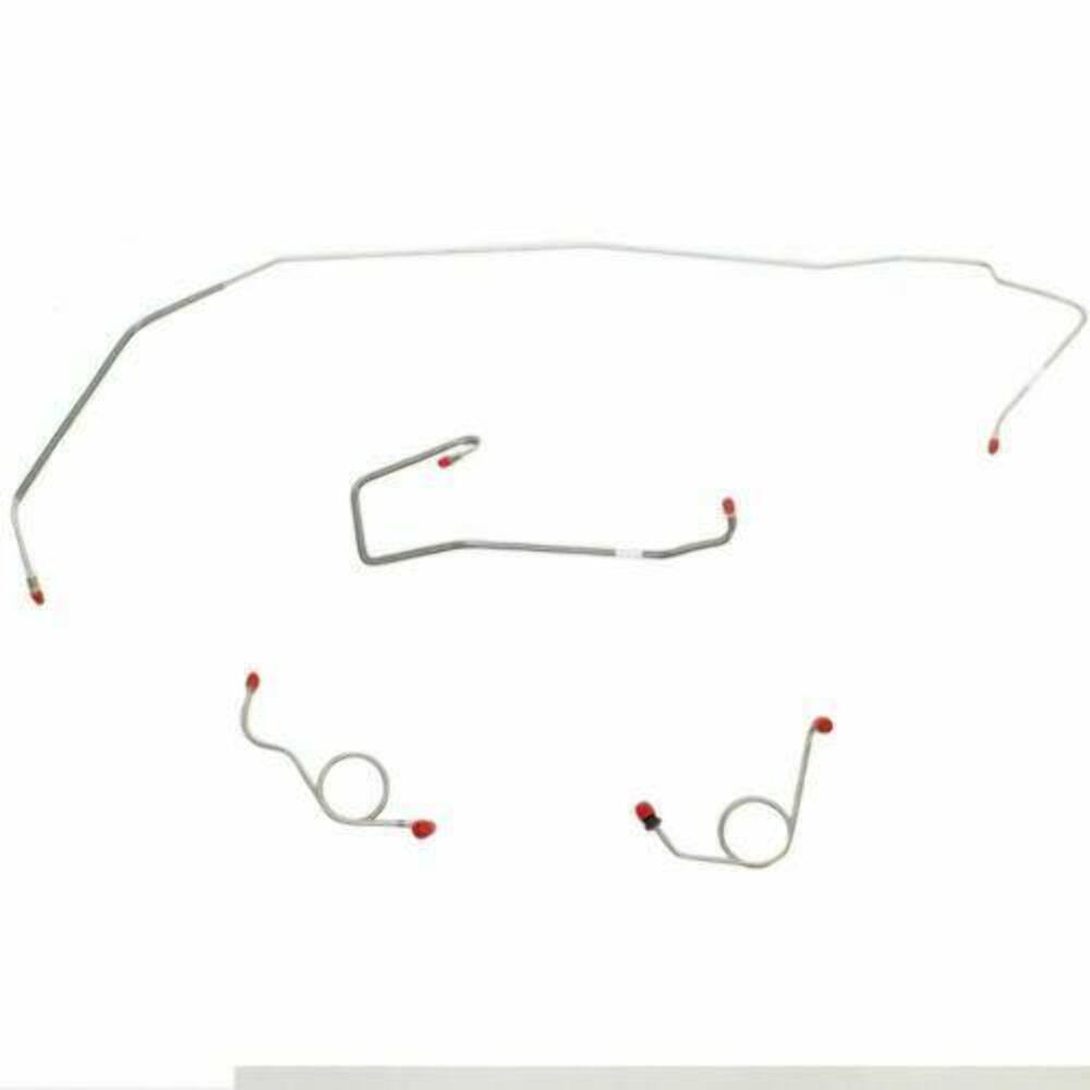 1972 Dodge Coronet Front Brake Line Kit Power Disc Brakes Stainless - RKT7203SS - Front Lines Car Part People