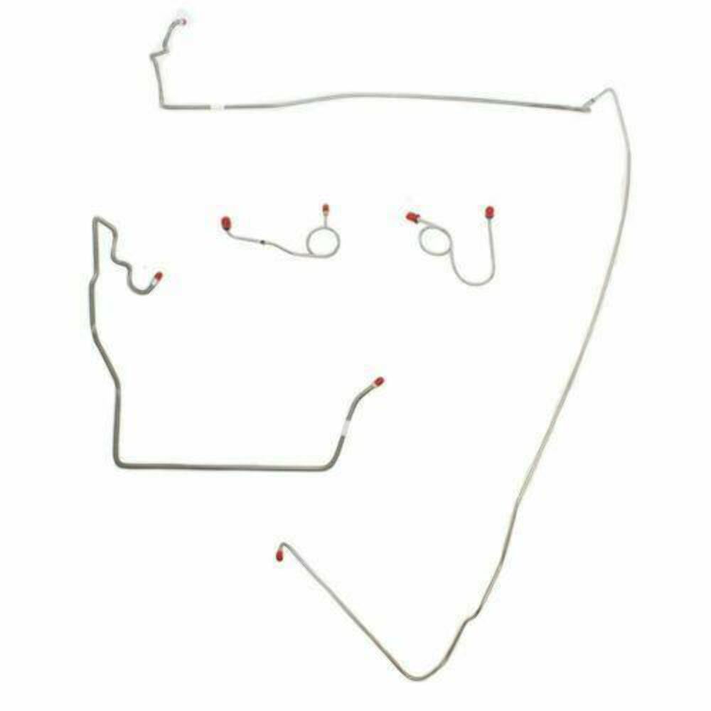 1973 Dodge Coronet Front Brake Line Kit Power Disc Brakes Steel - RKT7302OM