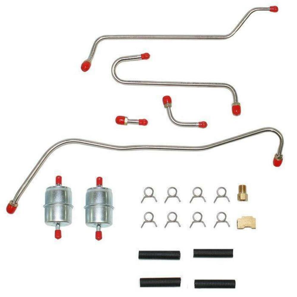 1964 Dodge Polara Pump to Carb Fuel Line 413/426 Max Wedge Dual 4BBL - RPC6407OM - Pre-Bent Fuel Lines Car Part People