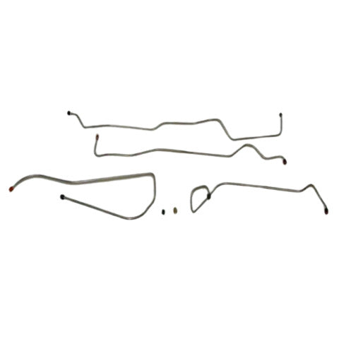 1966-69 Dodge Charger Transmission Cooler Lines Hemi 4 Piece Steel - RTC6603OM