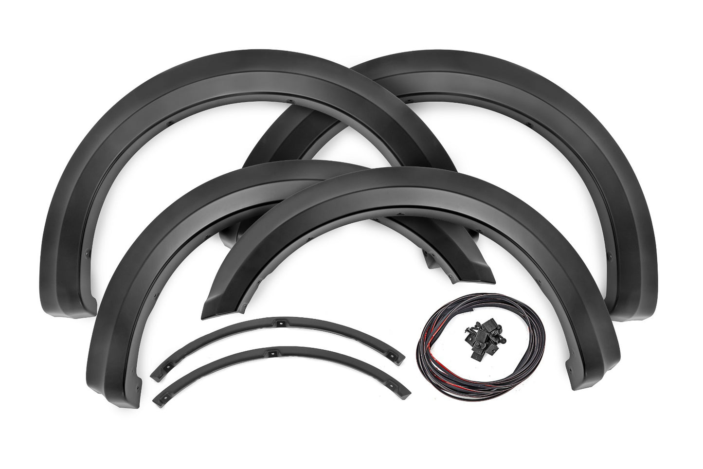 Fits Ford F-150 2&4WD (2018-2020) Fender Flares; Sport; Black; S-F11811-RCGB
