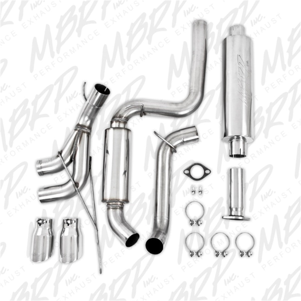 Fits 2013-2018 Ford Focus 3in. Cat Back; Dual Center Outlet; T304 - S4200304 - Cat Back Exhaust Car Part People