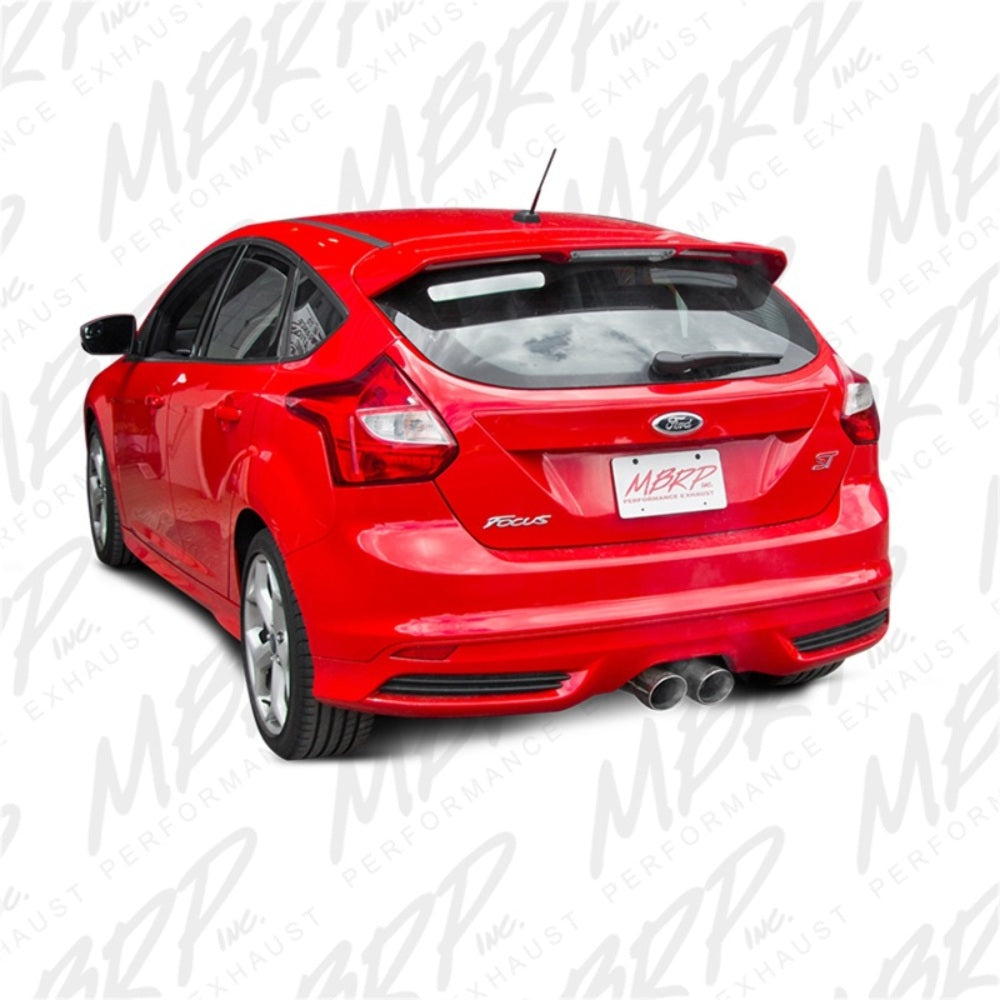 Fits 2013-2018 Ford Focus 3in. Cat Back; Dual Center Outlet; T304 - S4200304 - Cat Back Exhaust Car Part People