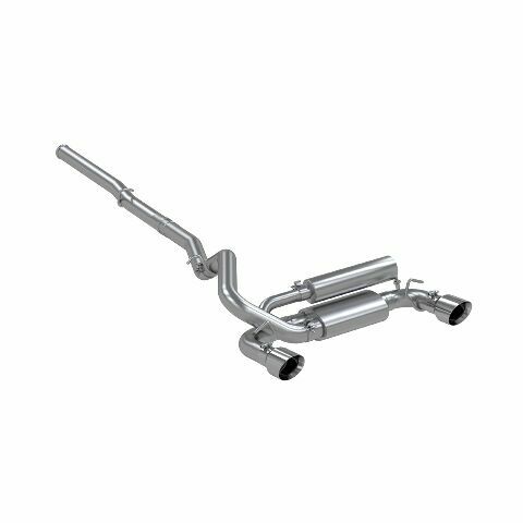 Fits 2016-2018 Ford Focus 3in. Cat Back; Dual Outlet; T409 - S4203409