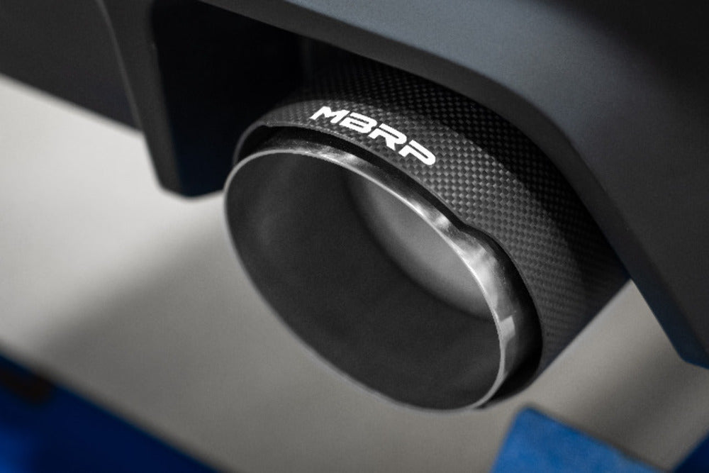 Fits 2023-24 Toyota GR Corolla S/S 3" Cat Back Dual Rear w/Carbon Tips-S43023CF