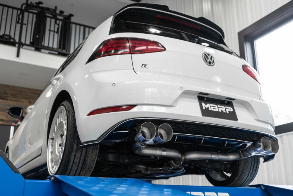Fits 2015-19 Volkswagen Golf R Volkswagen 3" Cat Back Quad Rear Exhaust-S4603304