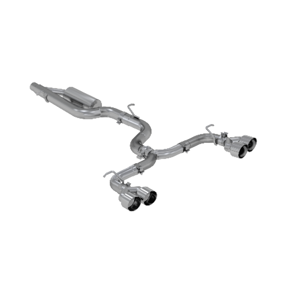 Fits 2015-19 Volkswagen Golf R Volkswagen 3" Cat Back Quad Rear Exhaust-S4603304