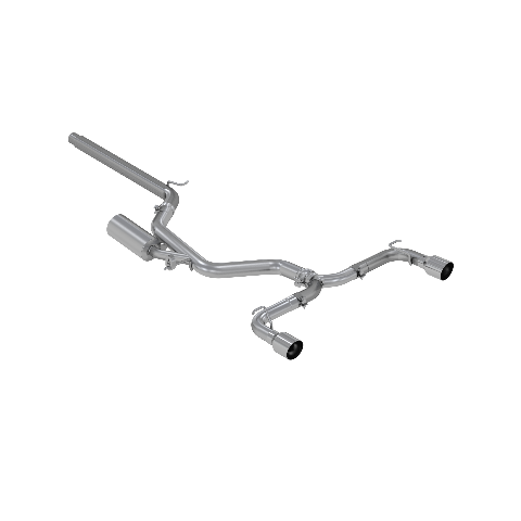 Fits 15-21 Volkswagen GTI 3" Cat Back Dual Split Rear Street Version-S4606304