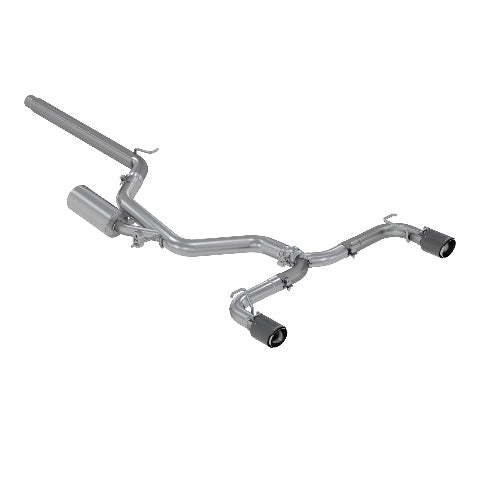 Fits 2019 VW GTI Golf 3" Cat Back Dual Split Rear Exit Exhaust System-S46063CF