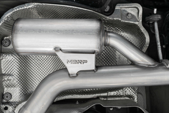 Fits 19-21 Volkswagen Jetta 3" Cat Back Dual Split Rearwith Carbon Tips-S46083CF