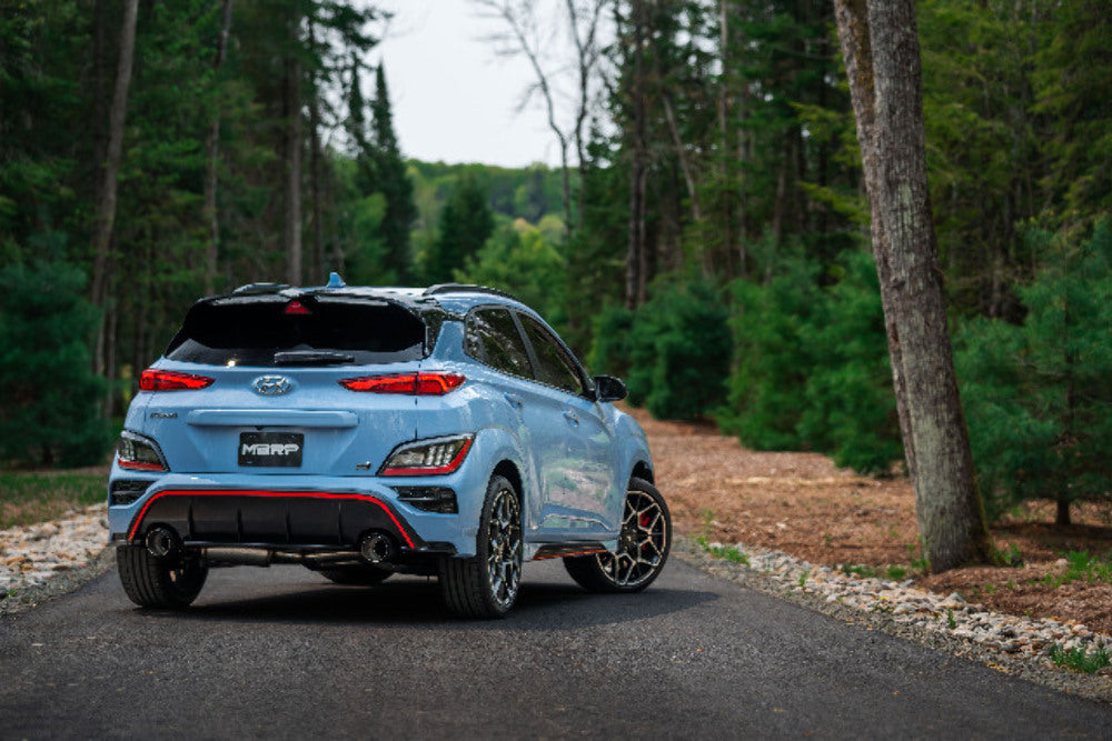 Fits 22-23 Hyundai Kona N 3" Cat-Back Dual Split Rear Exit Active T304-S47093CF