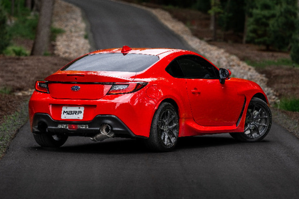Fits 2013-16 Scion FR-S 3" Cat Back, Single Rear Exit, Aluminized Steel-S4806AL - Cat Back Exhaust Car Part People