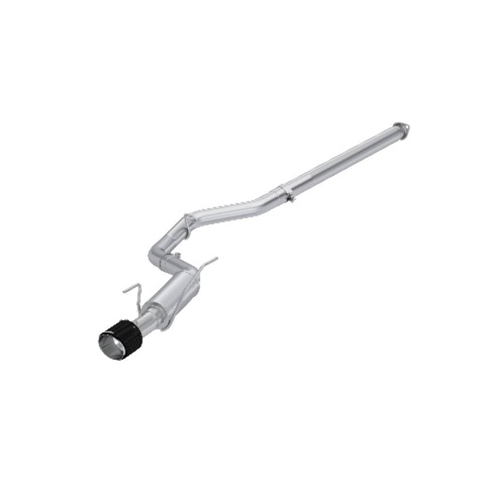 Fits 2022-24 Subaru WRX 3" Cat Back, Single Rear Exit, T304 w/ CF Tips-S48093CF - Cat Back Exhaust Car Part People