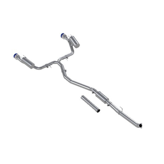 Fits 2023-24 Acura Integra 3" Cat Back; 2.5in Dual Split Rear; T304; BE-S49033BE - Cat Back Exhaust Car Part People