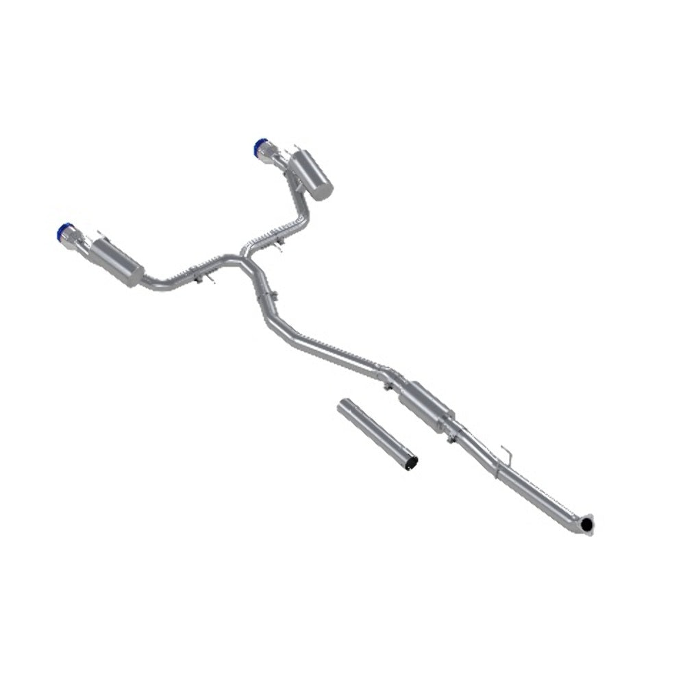 Fits 2023-24 Acura Integra 3" Cat Back; 2.5in Dual Split Rear; T304; BE-S49033BE - Cat Back Exhaust Car Part People