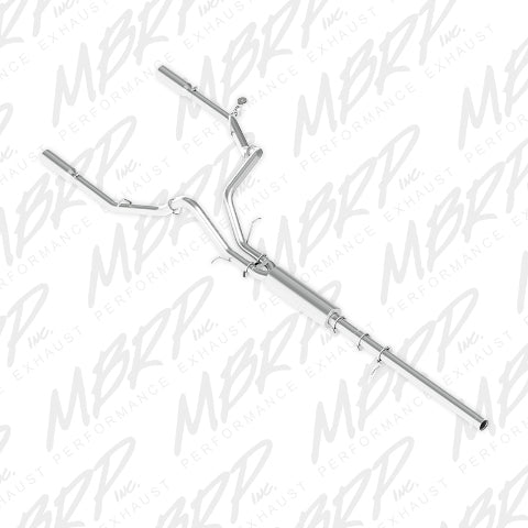 Fits 2014-2018 Chevrolet Silverado 1500 3" Cat Back; Dual Split Rear; AL-S5084AL