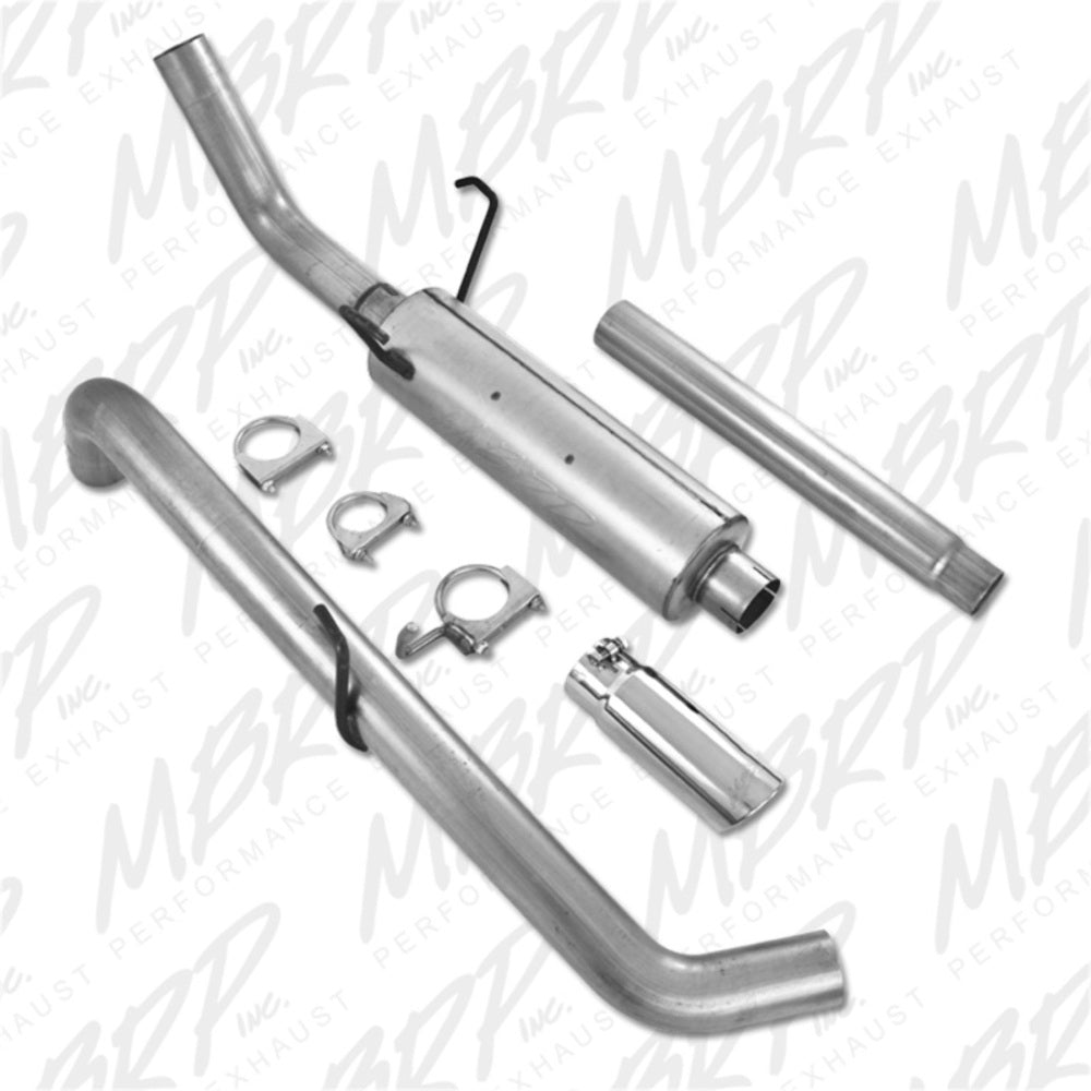 Fits 2004-2005 Dodge Ram 1500 3in. Cat Back; Single Side; AL - S5104AL - Cat Back Exhaust Car Part People