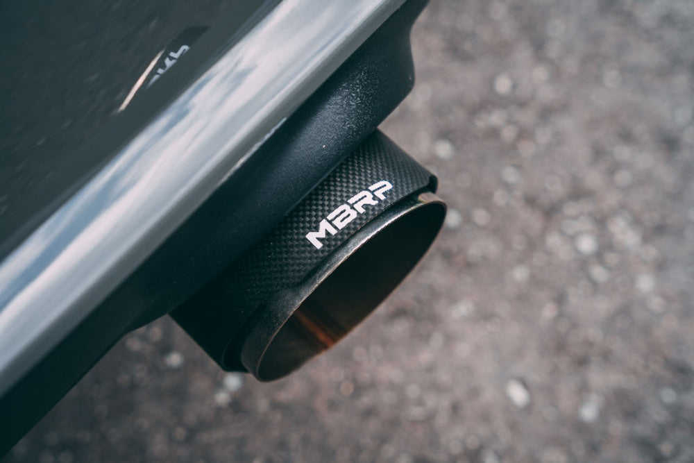 Fits 2018-2022 Dodge Durango 3" Cat Back Dual Rear S/S w/Carbon Tips-S51053CF