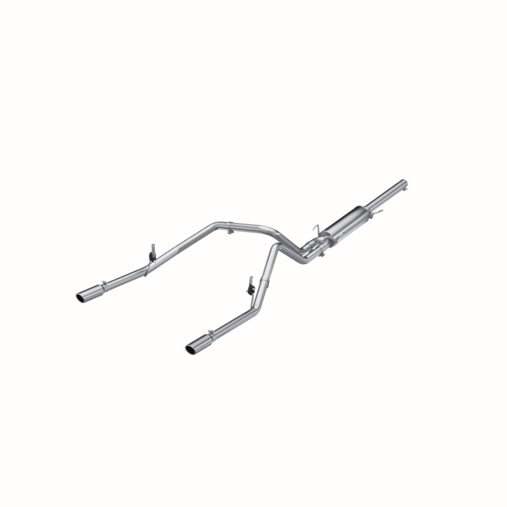 Fits 2004 Dodge Ram 1500 2 1/2in. Cat Back; Dual Split Rear; AL - S5112AL - Cat Back Exhaust Car Part People