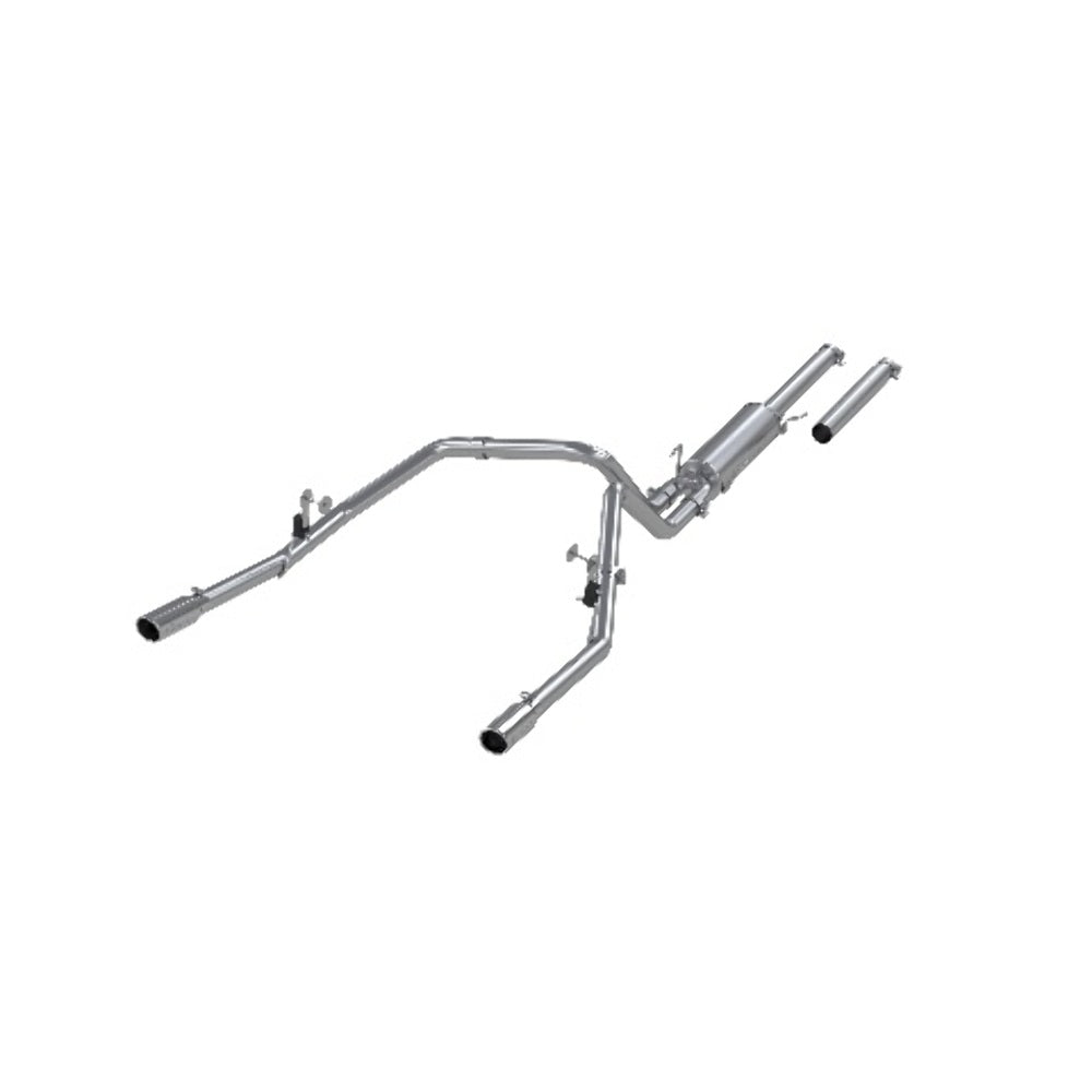 Fits 2004 Dodge Ram 1500 2 1/2in. Cat Back; Dual Split Rear; AL - S5112AL - Cat Back Exhaust Car Part People