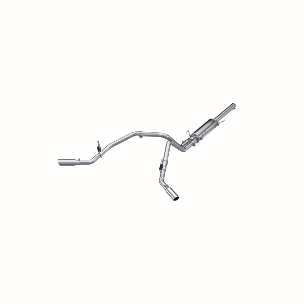 Fits 2004-2005 Dodge Ram 1500 2 1/2in. Cat Back; Dual Split Side; AL - S5114AL - Cat Back Exhaust Car Part People
