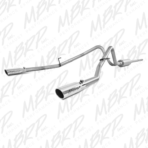 Fits 2008 Ford F-150 2 1/2in. Cat Back; Dual Split Rear; AL - S5202AL