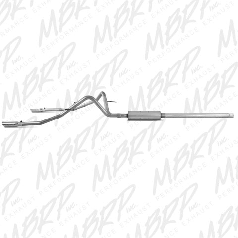 Fits 2008 Ford F-150 2 1/2in. Cat Back; Dual Split Rear; AL - S5202AL