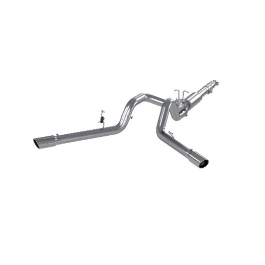 Fits 1999-2004 Ford F-350 Super Duty 4in. Cat Back; Dual Split Side; AL-S5208AL - Cat Back Exhaust Car Part People
