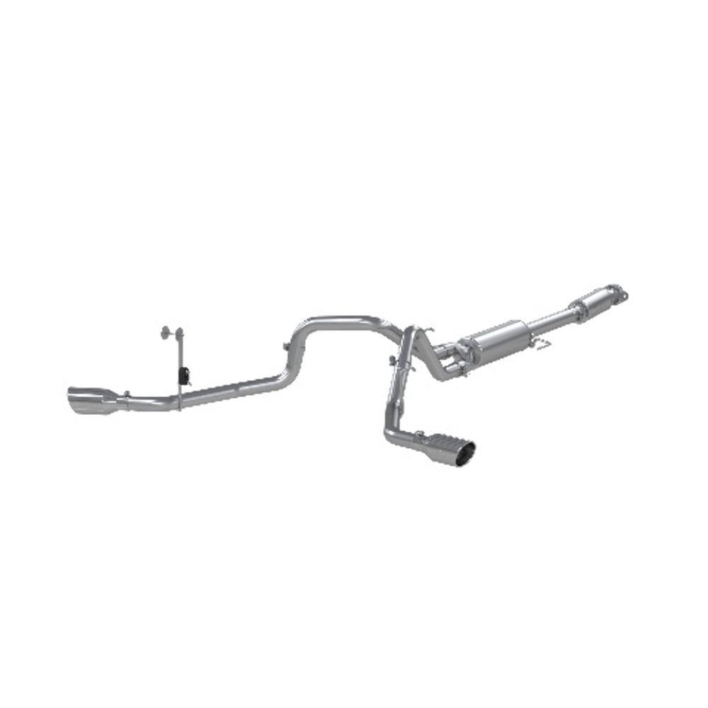 Fits 2021-2024 Ford F-150 3in. Cat Back; 2.5in. Dual Side Exit; AL - S5213AL - Cat Back Exhaust Car Part People