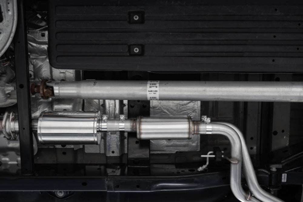 Fits 2021-2024 Ford F-150 3in. Cat-Back; 2.5in Pre-Axle; BLK - S5219BLK