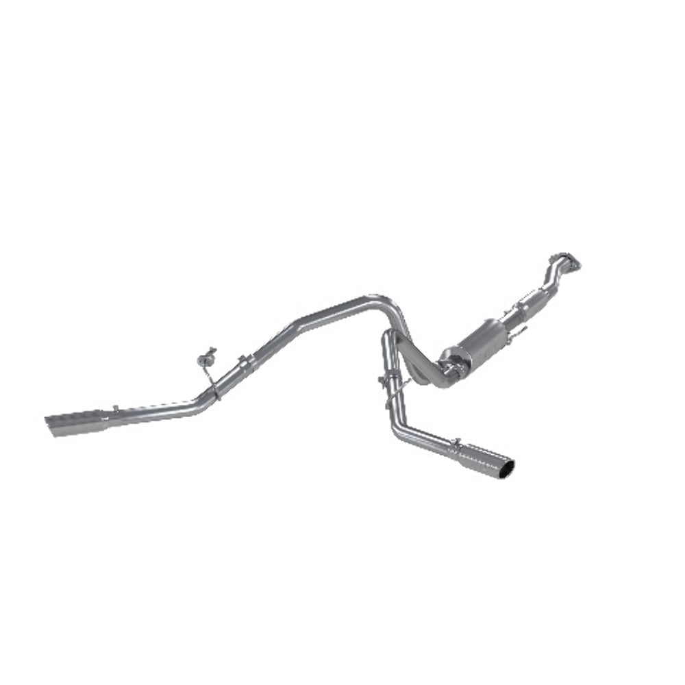 Fits 2011-2014 Ford F-150 2 1/2in. Cat Back; Dual Side; AL - S5232AL - Cat Back Exhaust Car Part People