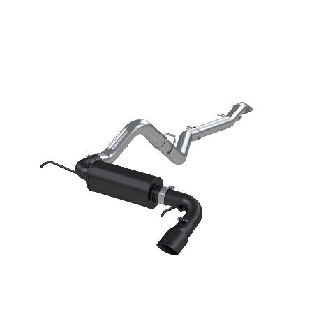 Fits 2021-2024 Ford Bronco 3" Cat-Back, Single Rear Exit, BLK - S5235BLK