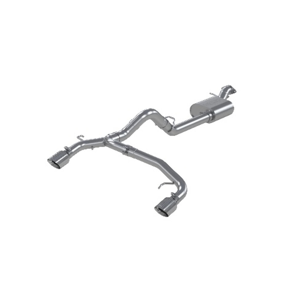 Fits 2021-2024 Ford Bronco 3" Cat-Back, 2.5" Dual Split Rear Exit, AL - S5241AL - Cat Back Exhaust Car Part People