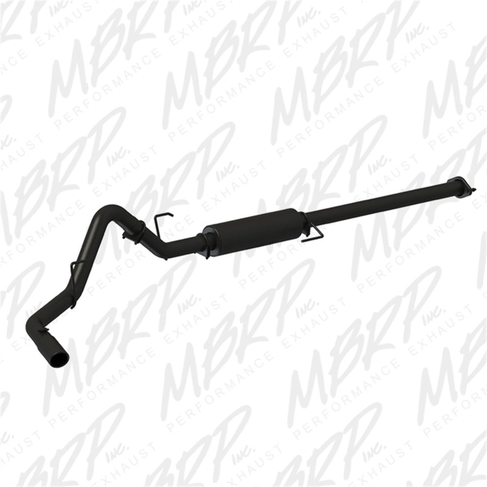 Fits 2016-2020 Ford F-150 3in. Cat Back; Single; Black - S5253BLK