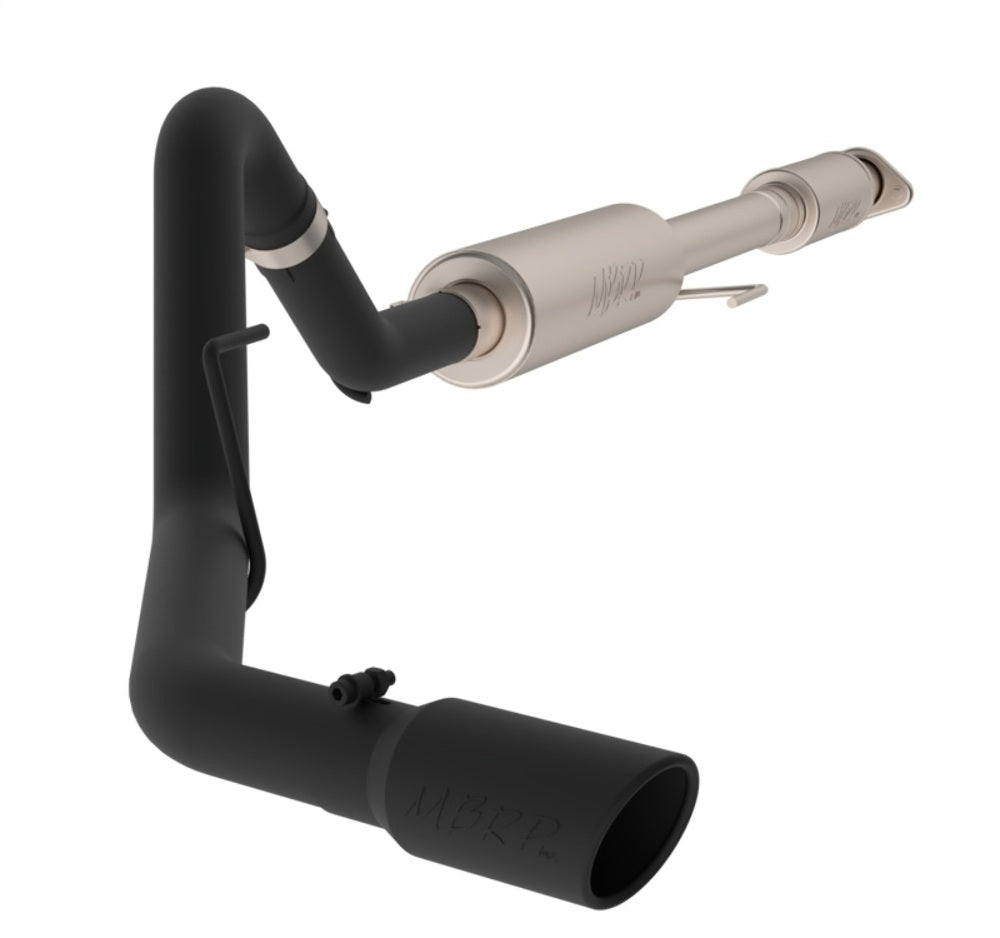 Fits 2015-2020 Ford F-150 3in. Cat Back; Single Side Exit; Black - S5256BLK