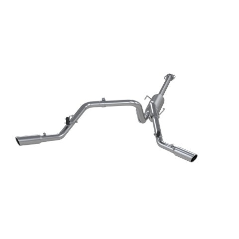 Fits 2005-2013 Toyota Tacoma 2 1/2in. Cat Back; Dual Split Side; AL - S5328AL