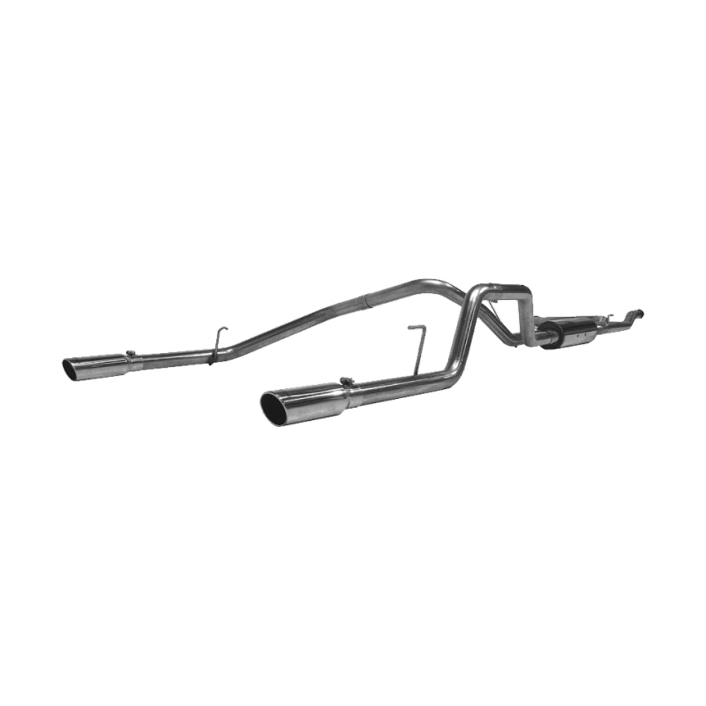 Fits 2004-2015 Nissan TITAN 2 1/2in. Cat Back; Dual Split Rear; T409 - S5402409 - Cat Back Exhaust Car Part People