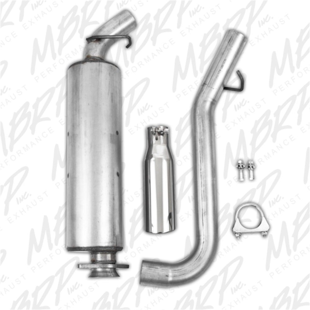 Fits 2000-2004 Jeep TJ 2 1/2in. Cat Back; Single Side; AL - S5500AL