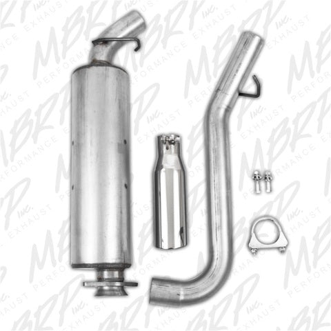 Fits 2000-2004 Jeep TJ 2 1/2in. Cat Back; Single Side; AL - S5500AL