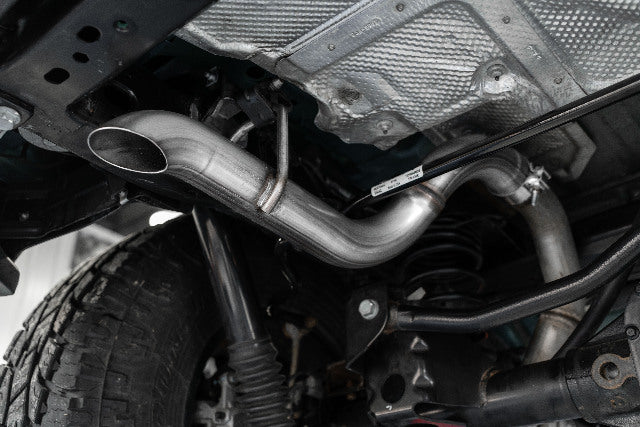 Fits 2018-2024 Jeep Wrangler 2.5" Axle Back Single Rear Exit Exhaust-S5527409
