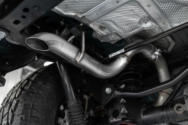 Fits 2018-2024 Jeep Wrangler 2.5" Axle Back Single Rear Exit Exhaust-S5527409
