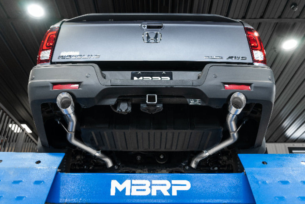 Fits 2021-2024 Honda Ridgeline 2 1/2in. Cat Back; Dual Split Rear; T304-S5901304 - Cat Back Exhaust Car Part People