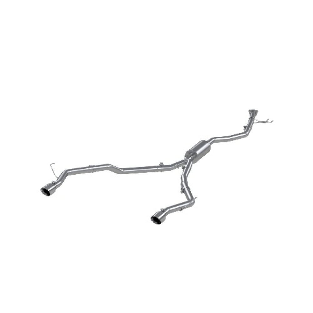 Fits 2024 Honda Ridgeline 2 1/2in. Cat Back; Dual Split Rear; AL - S5901AL - Cat Back Exhaust Car Part People