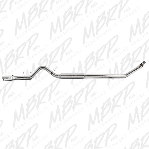Fits 1998-2002 Dodge Ram 2500 4in. Exhaust System; Single Side; T304 - S6100304