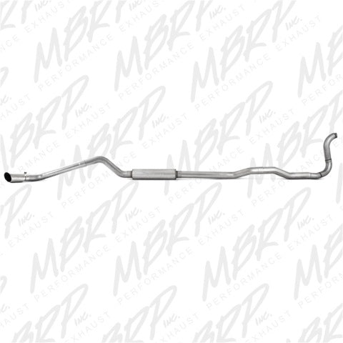Fits 1989-1993 Dodge W250 4" Exhaust System; Single Side (4WD only); AL-S6150AL