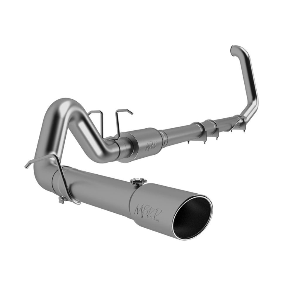 Fits 99-03 Ford F-350 Super Duty 4" Exhaust System; Single Side Exit-S6200409 - Turbo Back Exhaust Car Part People