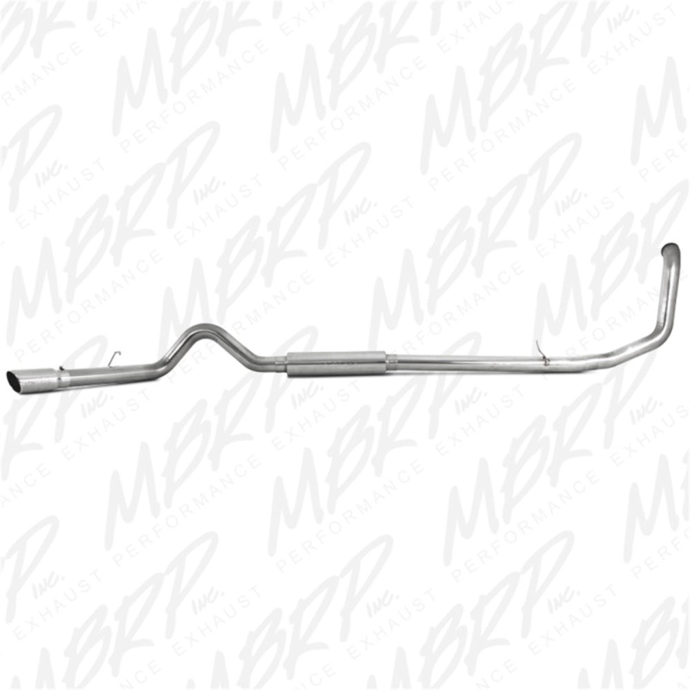 Fits 99-03 Ford F-350 Super Duty 4" Exhaust System; Single Side Exit-S6200409 - Turbo Back Exhaust Car Part People
